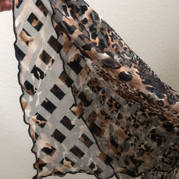 Regal Fashions / Chiffon Animal print / Shear dressy Jkt - Picture 14 of 16